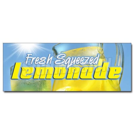 12in LEMONADE DECAL Sticker Stand Fresh Squeezed Lemon Cold Drinks Country